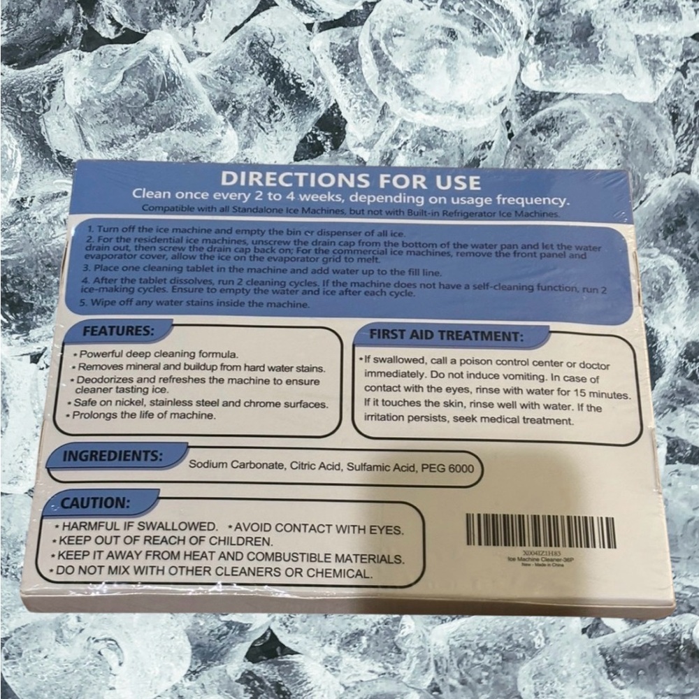 USKICH Ice Machine Cleaner Descaler Tablets - 36 Pack Ice Maker Cleaner - Picture 3 of 15